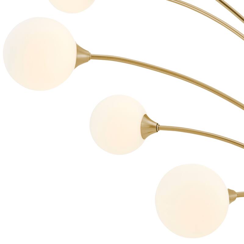 Anechdoche LED Gold and White Floor Lamp