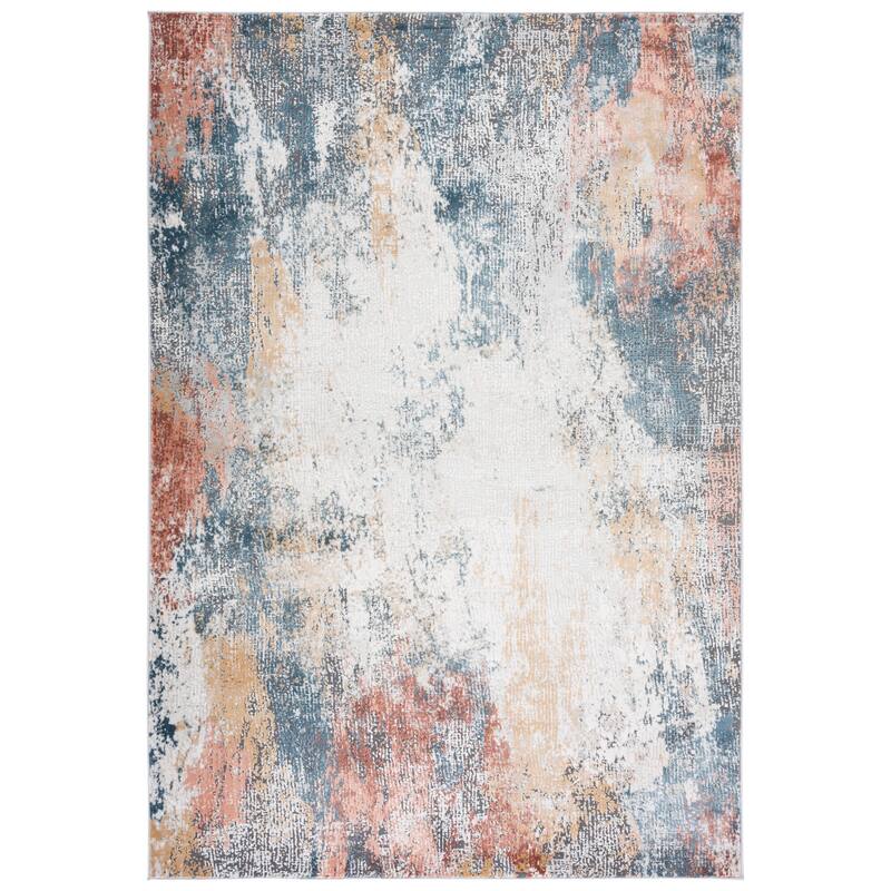 SAFAVIEH Vogue Minerva Modern & Contemporary Rug - 9' x 12' - Ivory/Blue Rust