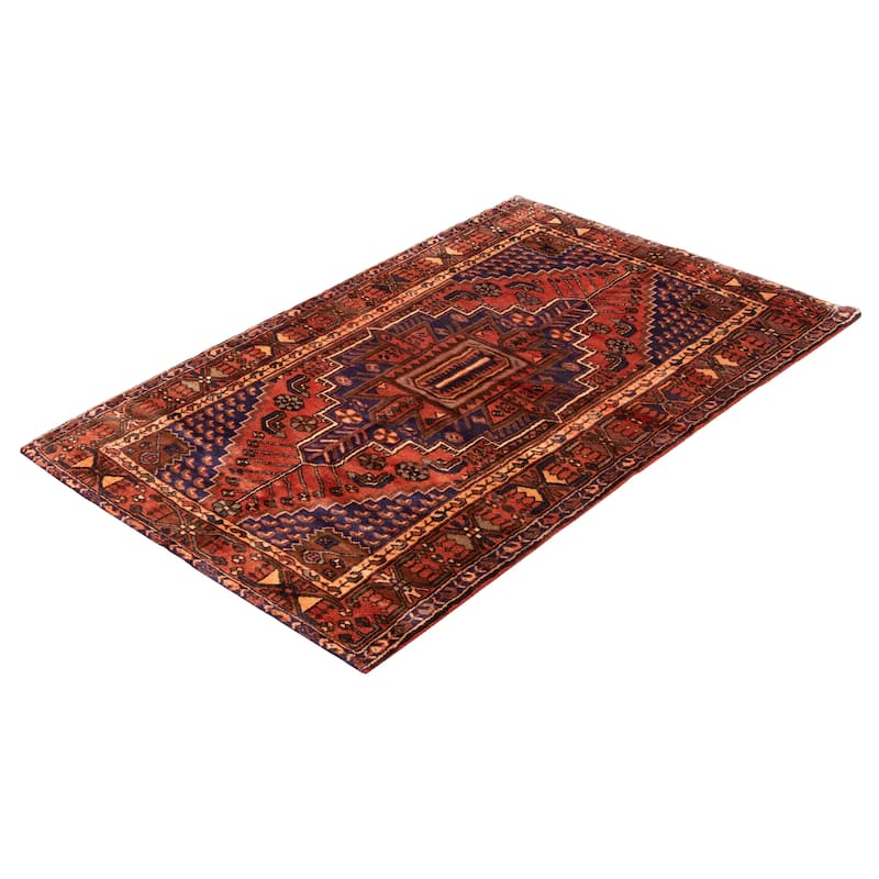 ECARPETGALLERY Hand-knotted Andelz Copper Wool Rug - 4'7 x 7'4