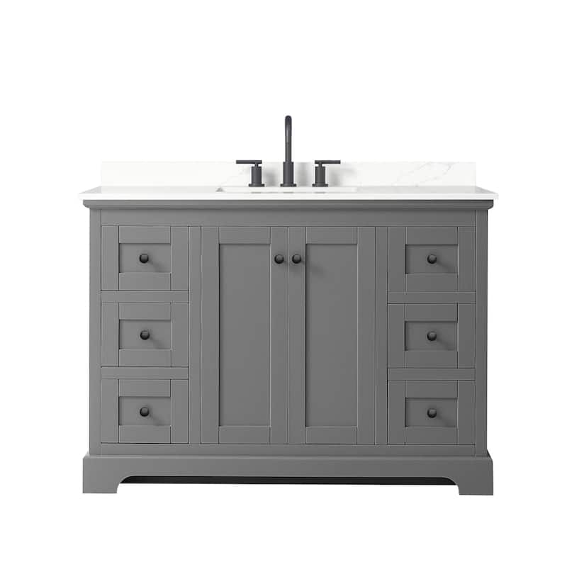 Wyndham Collection WCV232348S-QTZ-US3MXX Avery 48" Free Standing