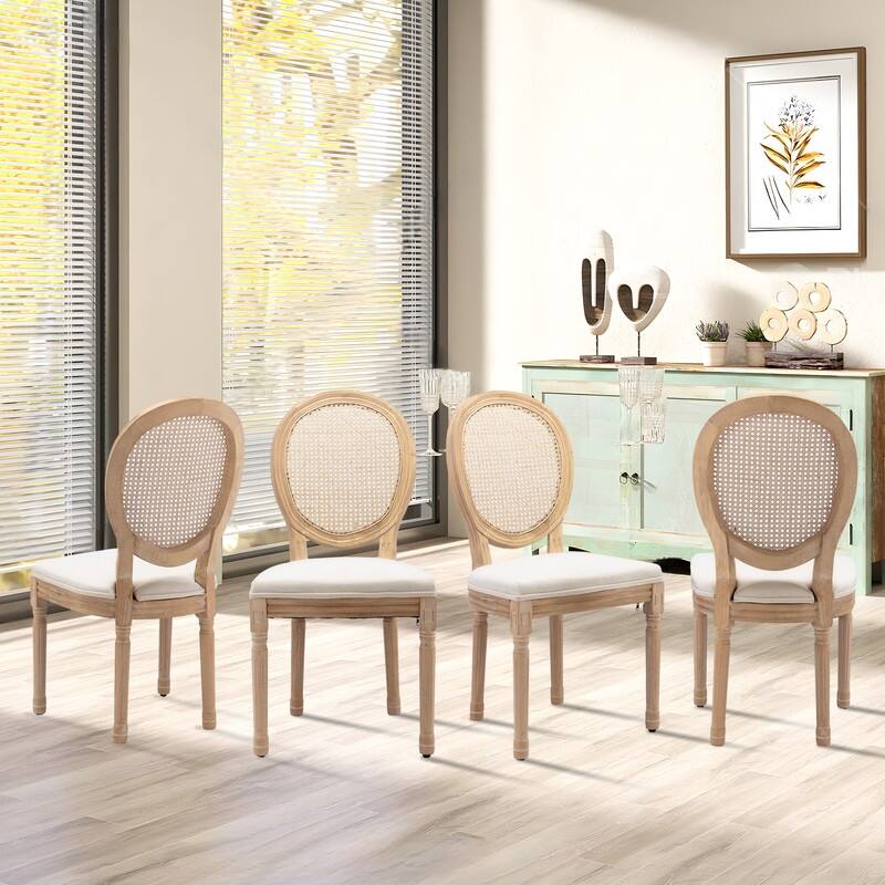 French Dining Chair with Nailhead Trim Set of 4