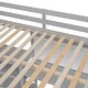 preview thumbnail 25 of 23, Full Size Loft Bed with Desk, 3-Tier Shelves and Writable Board, Wooden Storage Bed with Ladder and Guardrails for Safety