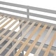 preview thumbnail 12 of 11, Full Size Wooden Loft Bed with Shelves, Desk and Writing Board, Grey