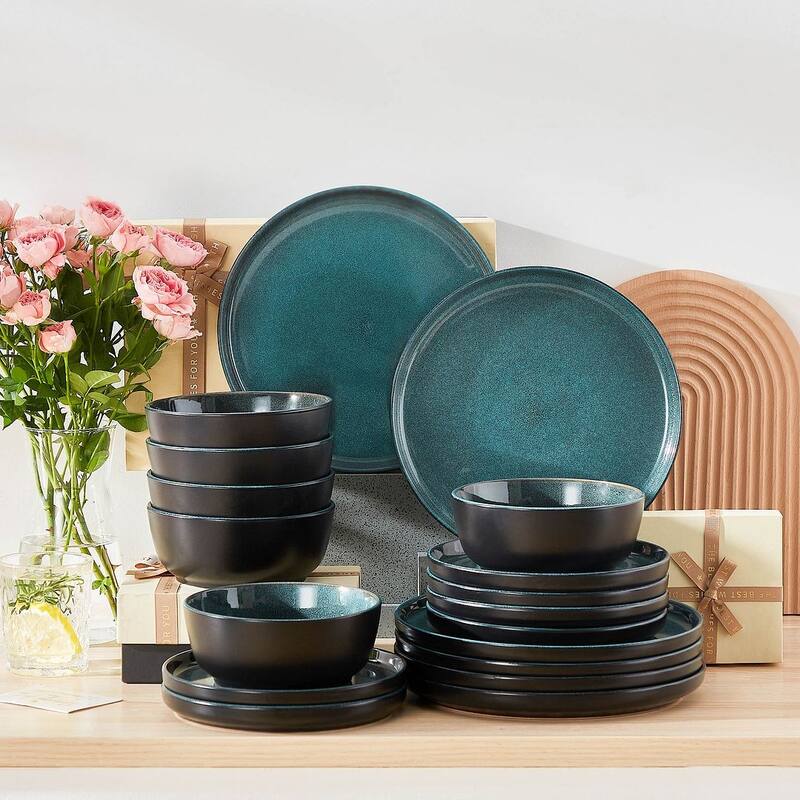 vancasso PLAYB Stoneware Kiln Change Glaze Dinnerware Set