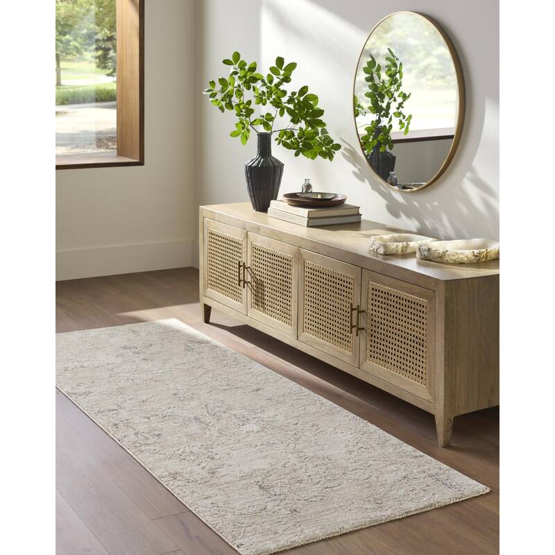 Livabliss Gakko Rustic Area Rug - Ivory - 7'10" x 7'10"