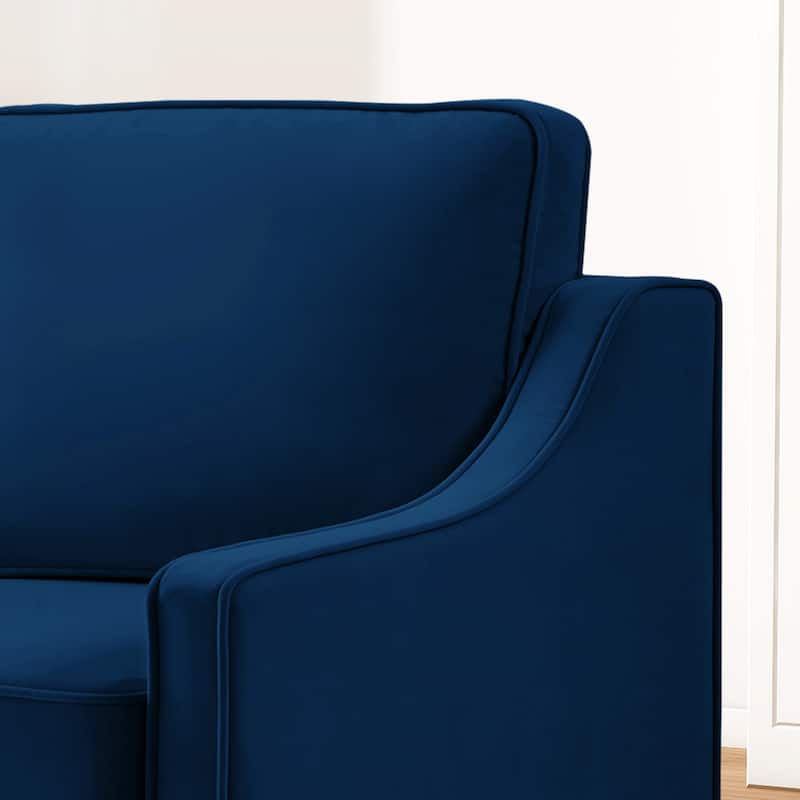 Modern Velvet Loveseat 2 Seater Sofa For Living Room