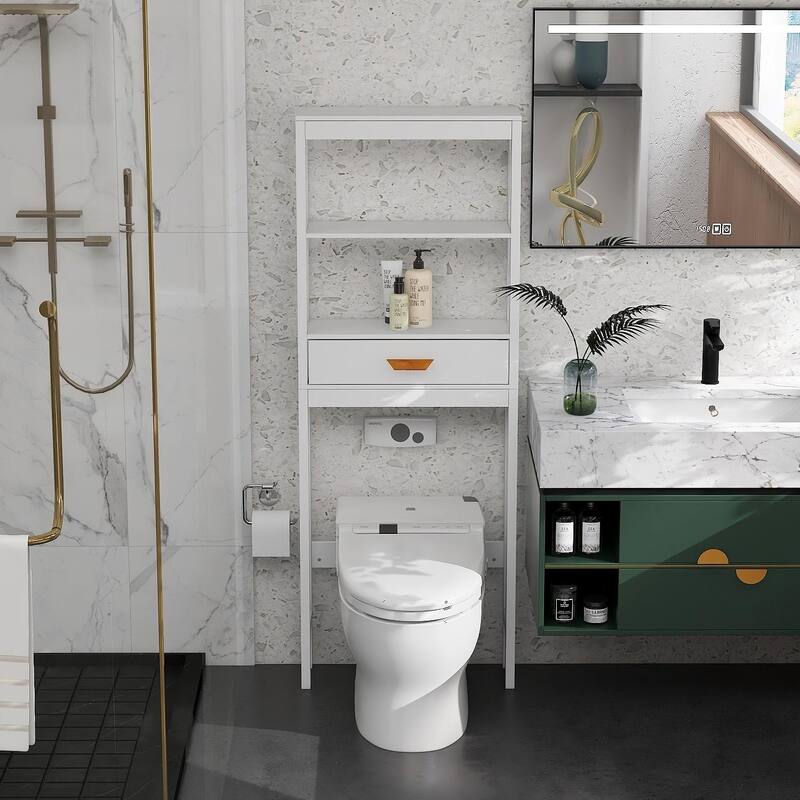 Farmhouse Storage Cabinet Above Toilet