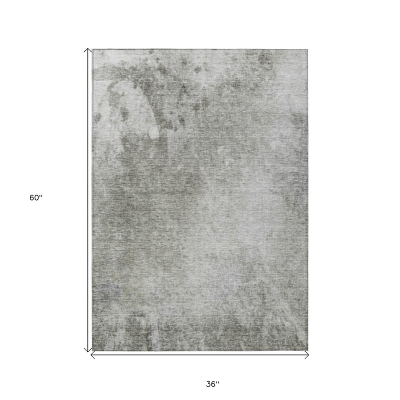 Alx Contemporary Abstract Weather Resistant Blended Style Outdoor Rug