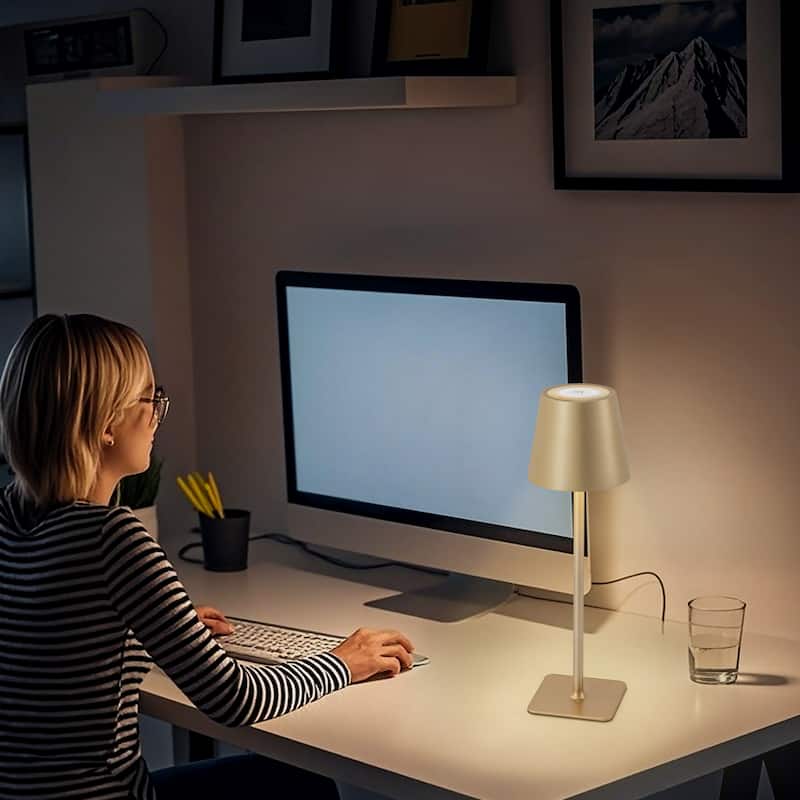 C Cattleya 4-Pack LED Cordless 3CCT Dimmable Portable Table Lamps
