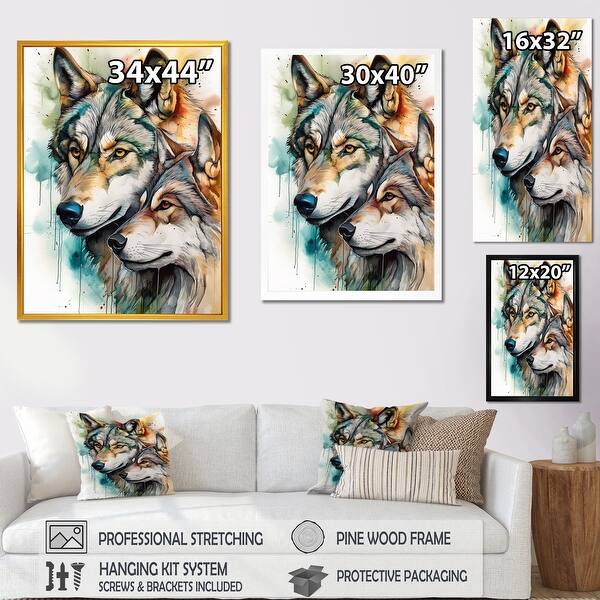 wolf photo frame