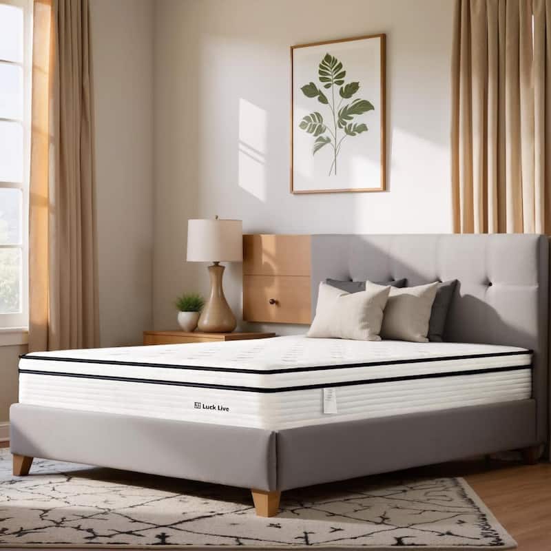 12 inch Medium Euro Top Gel Memory Foam Independent Bagged Spring Mattress in a Box
