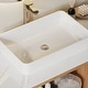 preview thumbnail 34 of 33, 36'' Single Bathroom Vanity with Glossy Sintered Stone Top, Light Wood & Dark Wood