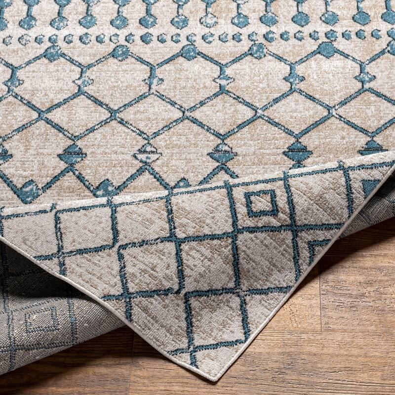 Livabliss Quince Bohemian Machine Washable Area Rug
