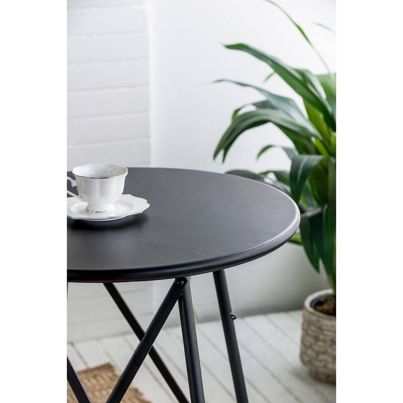 GDFStudio - Mason Multi-Use Foldable Side Table and Seating Set with Sleek Industrial Style