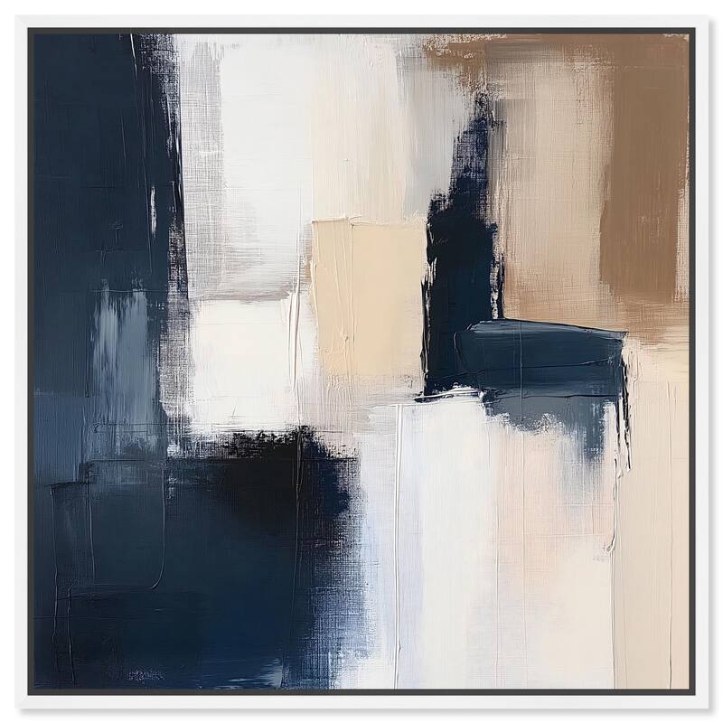 Stormy Hues III Canvas by Art Remedy - White - 12" x 12"