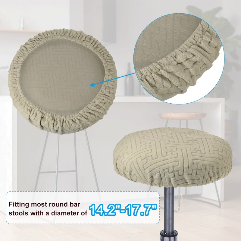 4 Pcs Bar Stool Cover Elastic Bar Stool Seat Covers for 14"-18" Chair
