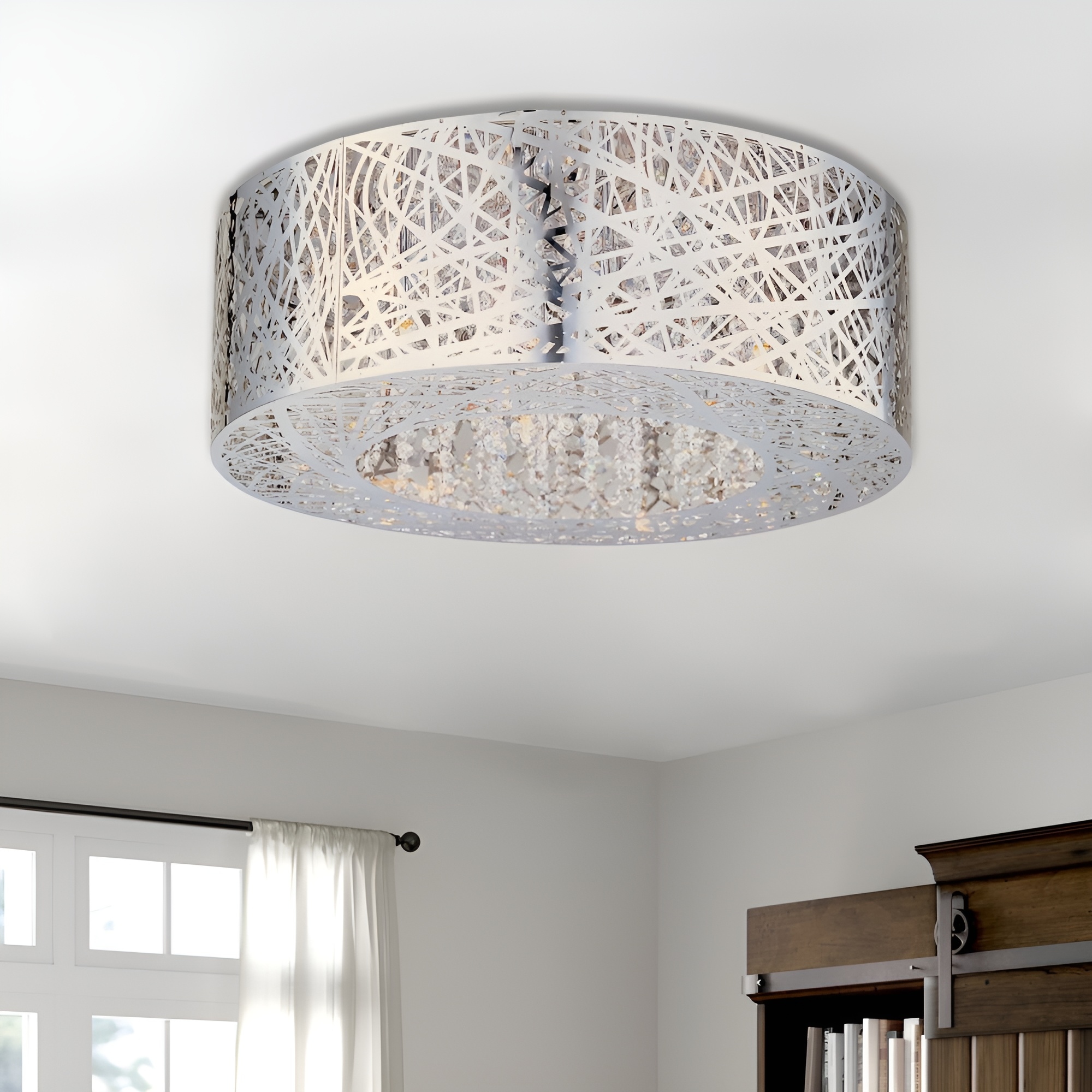 Shabby chic flush clearance mount ceiling light