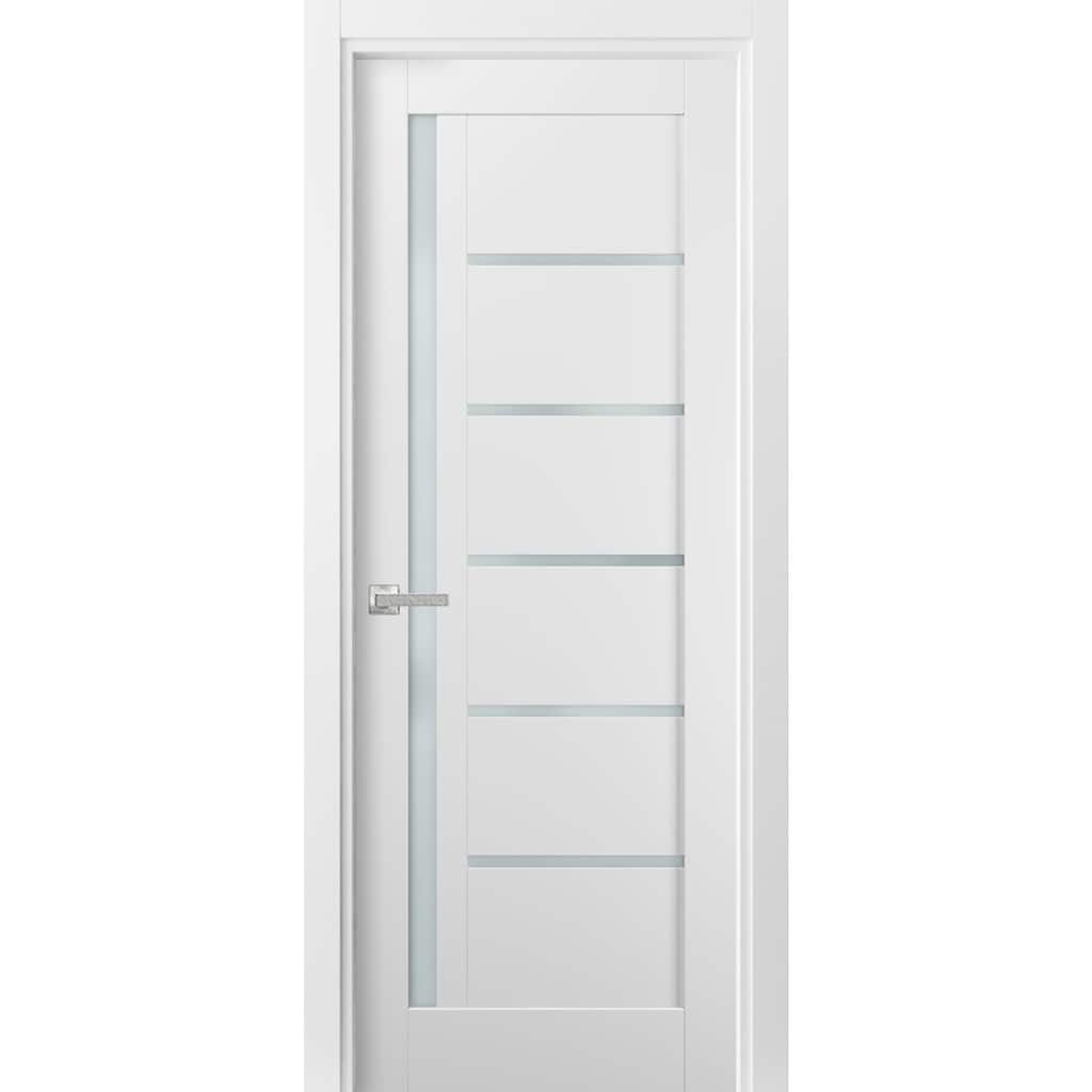 Pantry Kitchen Lite Door Hardware / Quadro 4088 White Silk Frosted Opaque Glass