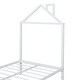 preview thumbnail 13 of 15, Twin Size Metal Platform Bed with House,Shaped Headboard and Two Sliding Drawers , Durable Construction