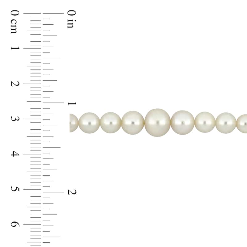 Miadora 3.5-8.5mm Cultured Freshwater Graduated Pearl Bracelet with in 10k Yellow Gold Clasp-7.25 in