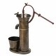 preview thumbnail 4 of 9, Aged Brown Metal Planter and Bird Feeder