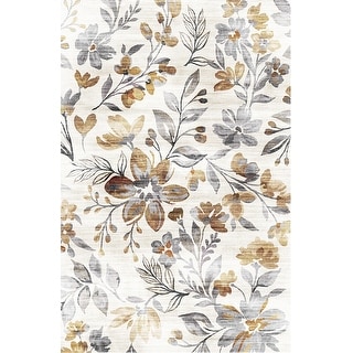 Washable Vintage Area Rug Modern Abstract Soft Rug