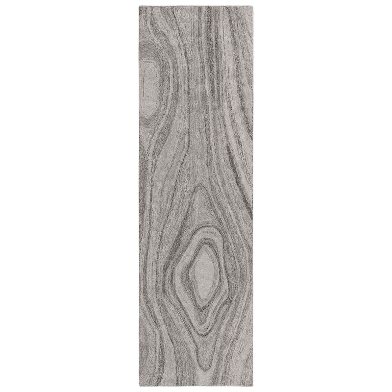 SAFAVIEH Handmade Abstract Abhilasha Modern Wool Rug - 2'3" x 8' Runner - Grey