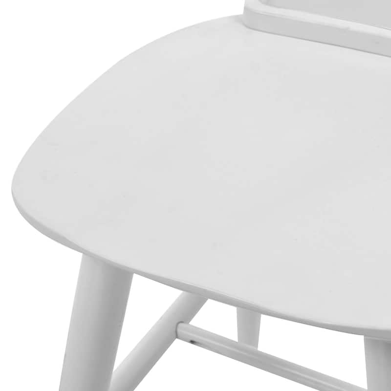 Wood 24'' Counter Stools with Curved Slat Back