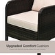 preview thumbnail 13 of 15, Outsunny 5-piece Wicker Patio Chairs, Ottomans, and Coffee Table Set