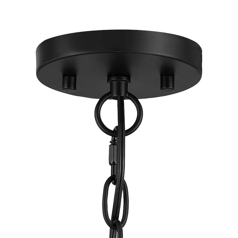 12-Light Black Candle Style Wagon Wheel Chandelier - 12 light-40"W