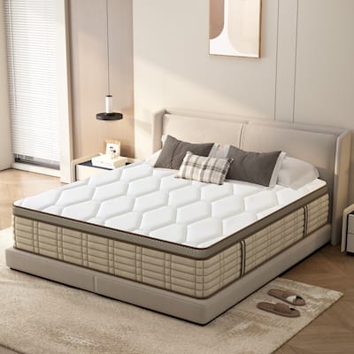 SogesSleep 10 Inch Hybrid Mattress in a Box with Memory Foam Ergonomic Design
