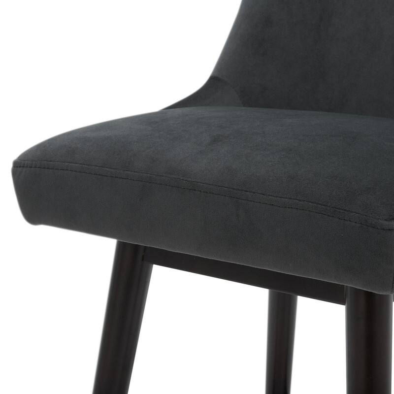 Spruce & Spring Hazel Upholstered Counter Height Swivel Barstool with Back