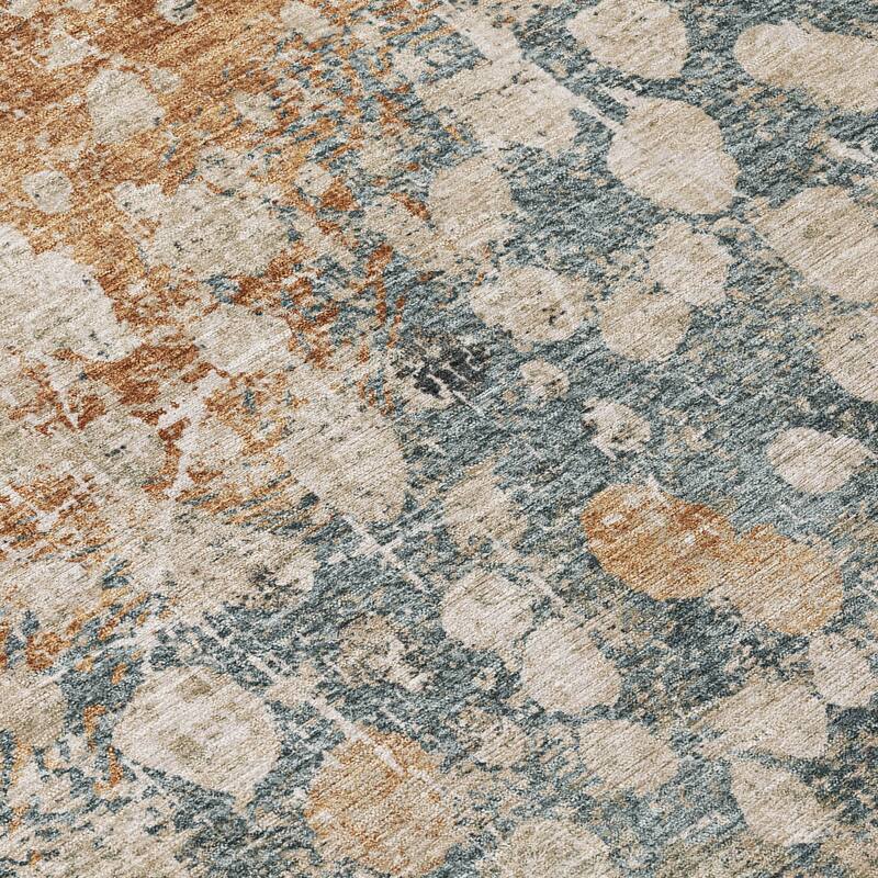 HomeRoots Abstract Transitional Rectangle Outdoor Rug