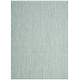 preview thumbnail 40 of 138, SAFAVIEH Courtyard Judi Indoor/ Outdoor Patio Backyard Rug 4' x 5'7" - Light Blue/Light Grey