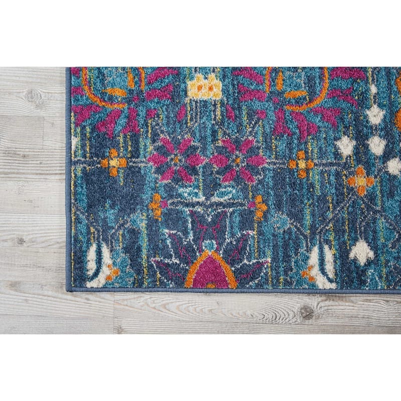 Nourison Passion Boho French Country Floral Area Rug.