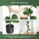 preview thumbnail 16 of 16, Artificial Fiddle Leaf Fig Tree - 5/6/7FT Fake Plant with Black Planter for Indoor Outdoor