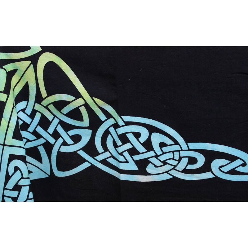Celtic Tie Dye Trinity Knot Heavy Cotton Tablecloth