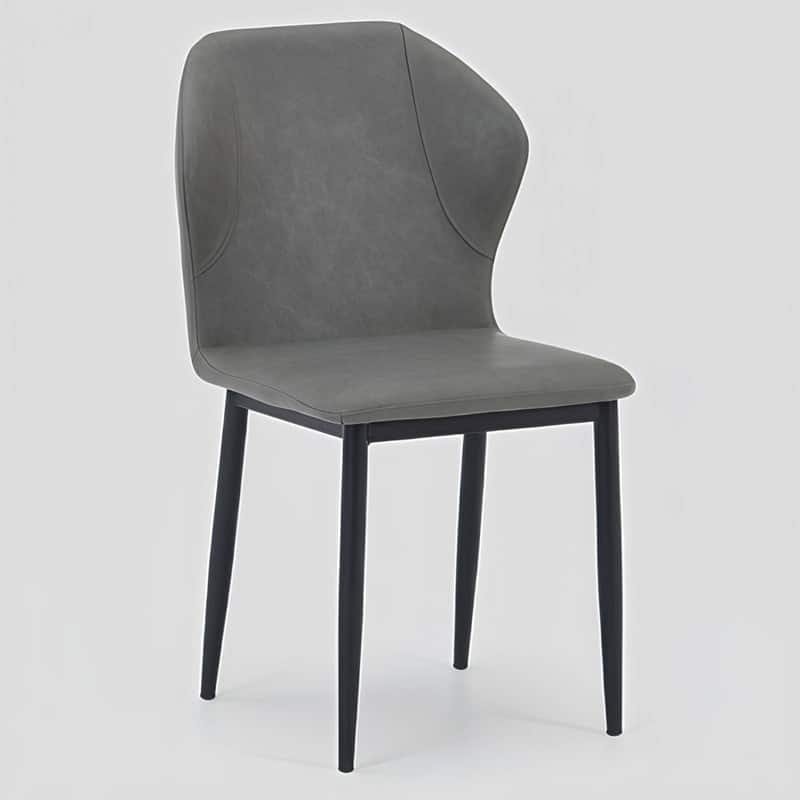 Mosaic Modern Upholstered Fabric Dining Chair with Metal Legs by LeisureMod