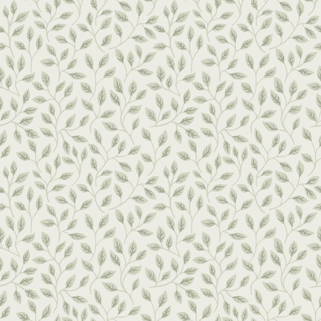 A-Street Prints Posey Light Green Vines Wallpaper