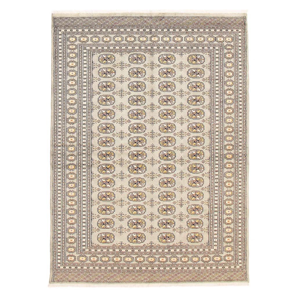 Finest Peshawar Bokhara Green Rug 5'9" x 8'0" - 5'9 x 8'0