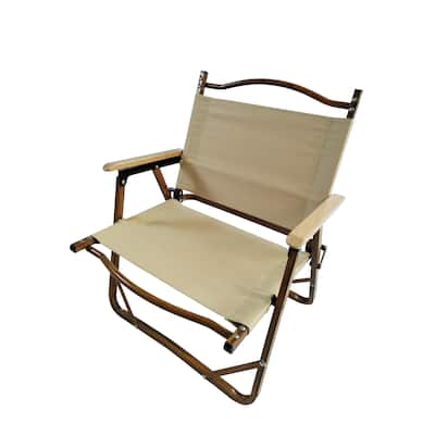 Comfy Foldable Aluminum Portable Chair with Armrests