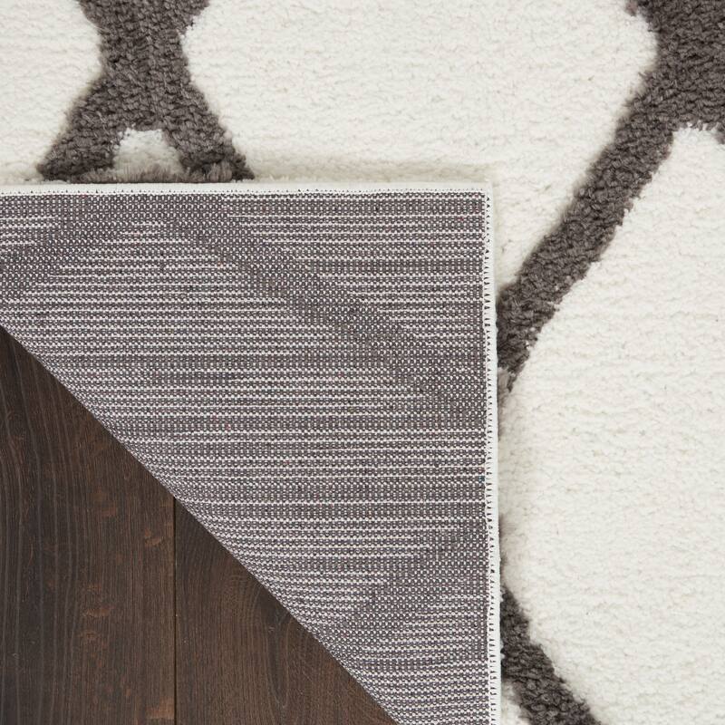 Nourison Feather Soft Contemporary Shag Diamond Area Rug