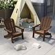 preview thumbnail 20 of 38, Outdoor HDPE Kid's Adirondack Chair for Kids - High Backrest & Armrests - 21" x 20.5" x 25"