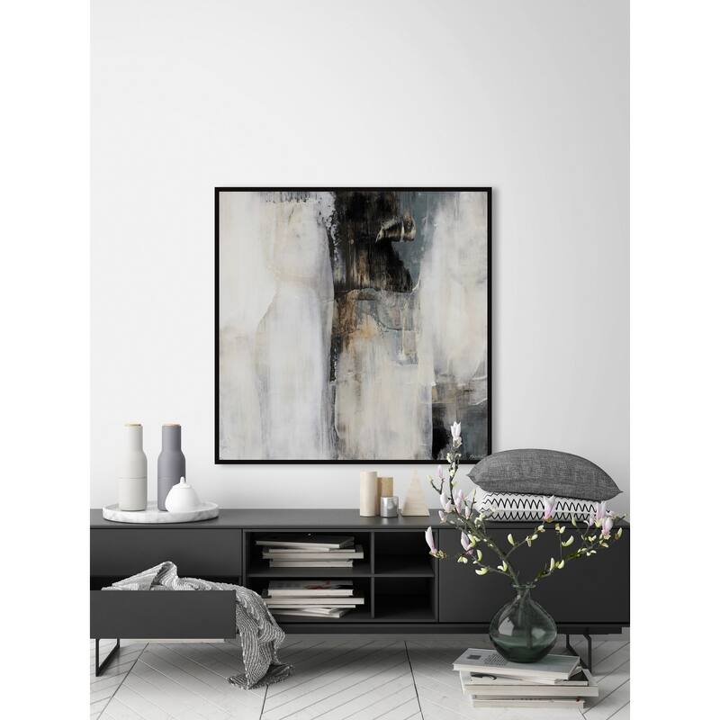 Dark Surface Floater Framed Print on Canvas