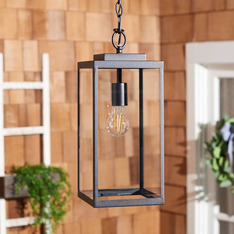 SAFAVIEH Lighting Admira 7" Modern & Contemporary Outdoor Pendant - 7" W x 7" D x 17" H - Bronze - 7Wx7Dx17H