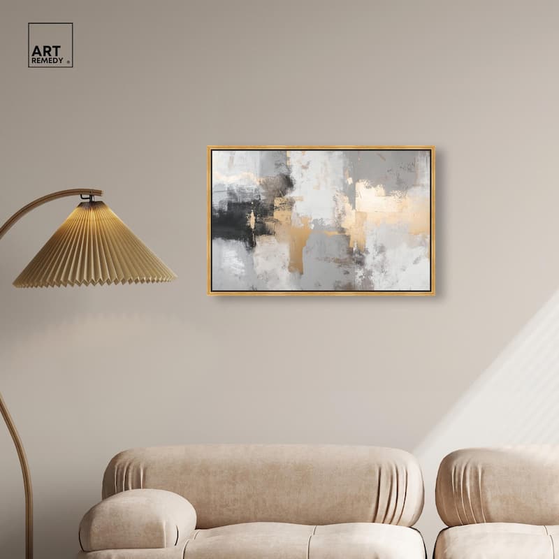 Gilded Gray II Canvas by Art Remedy