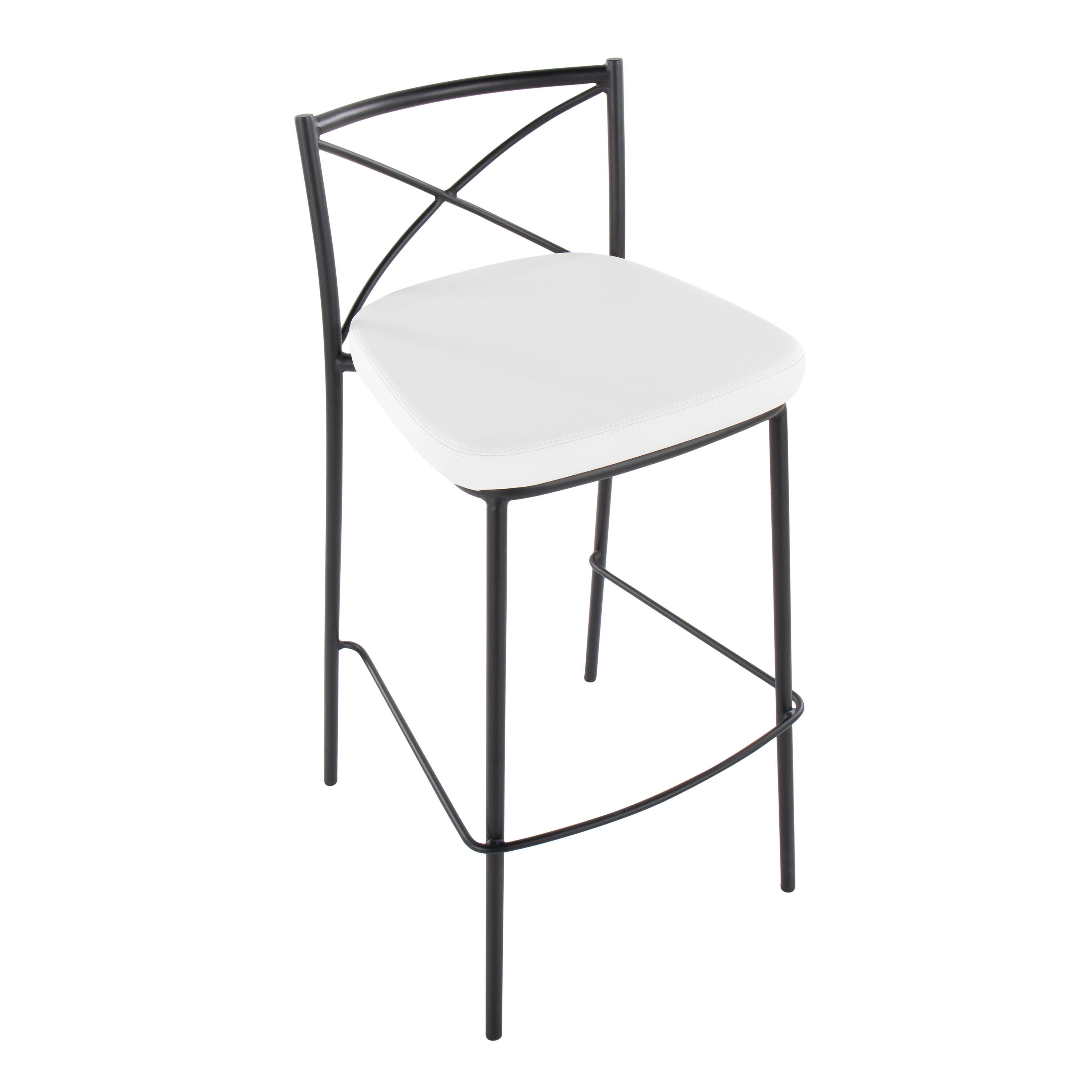 Silver Orchid Modern Charlotte 30" FixedHeight Bar Stool Set of 2