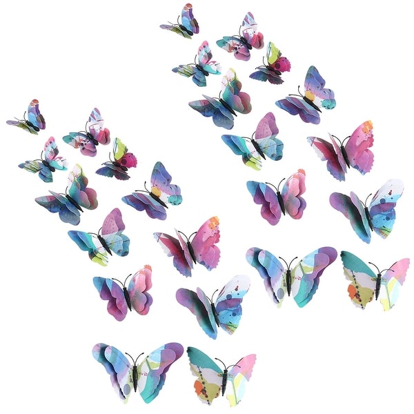 Butterfly Decoration Hand Made Butterflies Blue Purple 3D Flying Removable Gift 