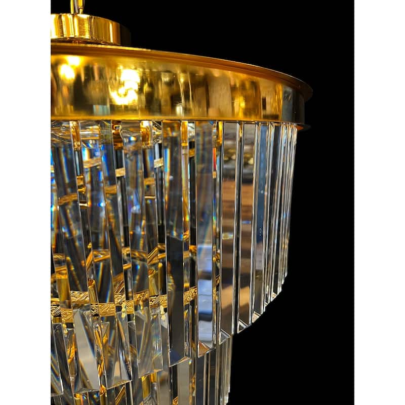 Luxury Chandelier 15 Lights Crystal 25.5" Wide Spiral shape
