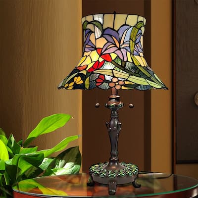 Entrada Floral Tiffany Table Lamp